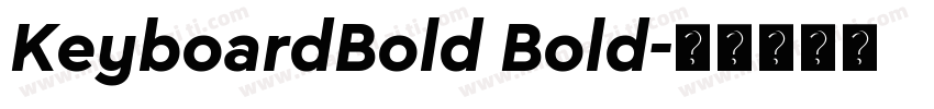 KeyboardBold Bold字体转换